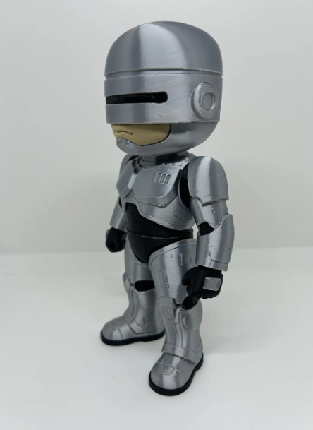 Robo Cop-Inspired Futuristic Police Robot Figure, Armored Robot Collectible, 3D Printed Sci Fi Figure, Cyberpunk Decor, Robot Action Figure, Movie Fan Gift