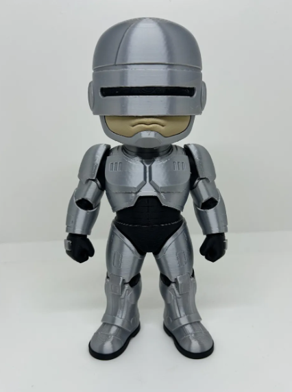 Robo Cop-Inspired Futuristic Police Robot Figure, Armored Robot Collectible, 3D Printed Sci Fi Figure, Cyberpunk Decor, Robot Action Figure, Movie Fan Gift
