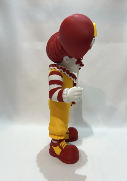 Horror Fast Food Clown Figure, Creepy Clown Collectible, 3D Printed Horror Figure, Scary Clown Decor, Twisted Mascot Figure, Horror Gift