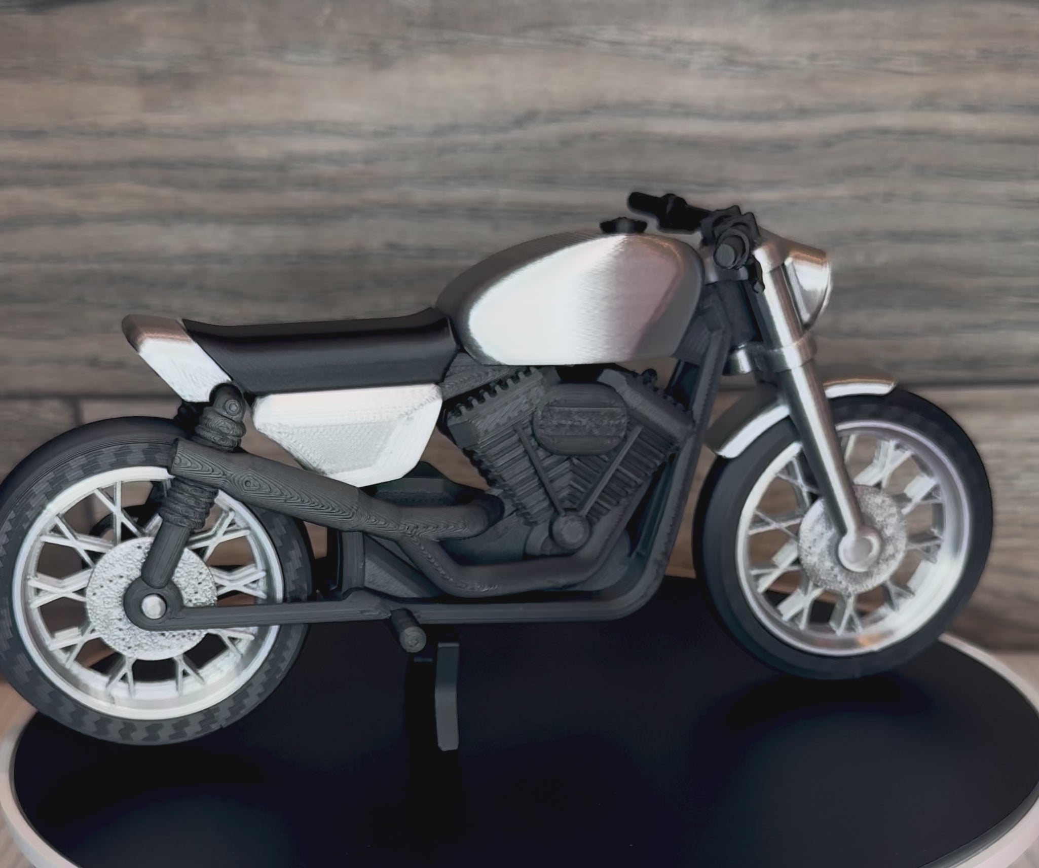 3D Printed Cafe Racer Motorcycle Model | Vintage Style Bike | Classic Racer Desk Decor | Collector Display Gift