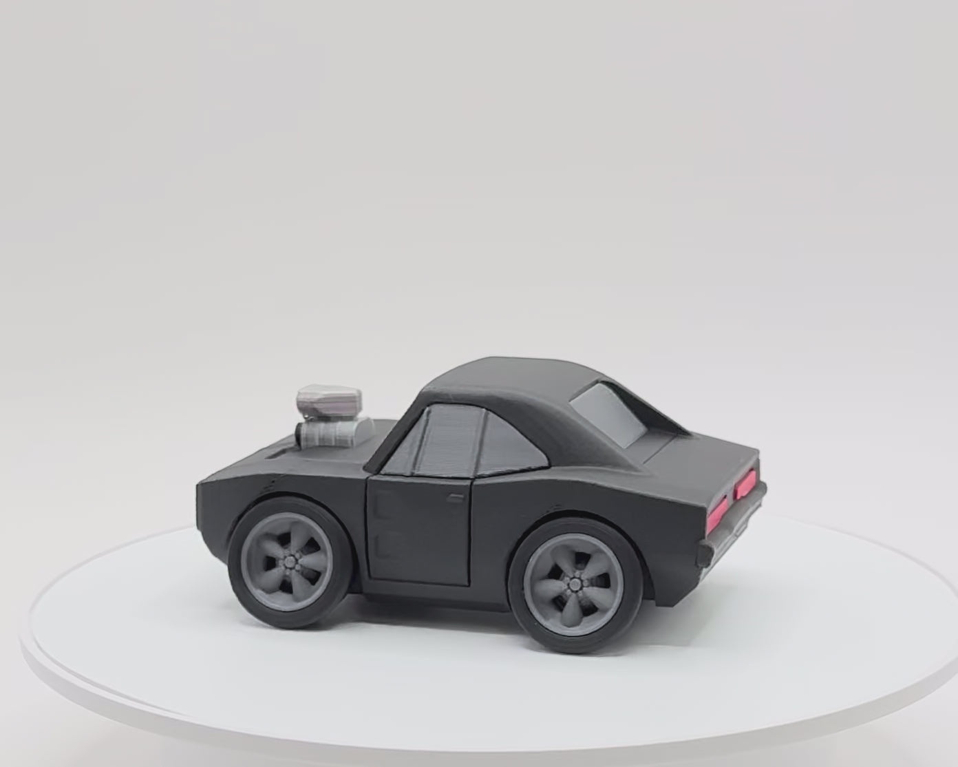 1970 Classic Muscle Car 3D Printed Model | Supercharged Street Beast | American V8 Wide Stance Car | Desk Display Collectible