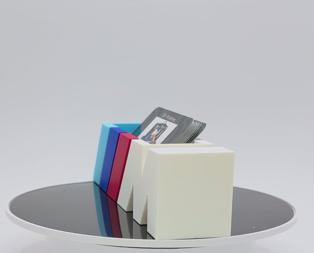 Motorsport Inspired NFC Business Card Holder 3D Print | Smart Tap Display Stand | Racing Style Desk Organizer